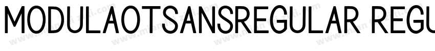 ModulaOTSansRegular Regular字体转换